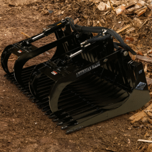 Top Dog Skid Steer Brush Bucket with Grapple