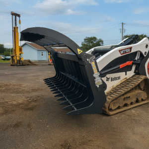 ANBO Manufacturing Mini Skid Steer Grapple Rake