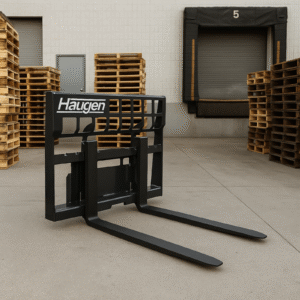 Haugen Skid Steer Rail-Style Pallet Forks