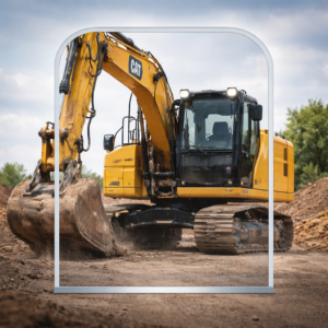 Shields CAT E&F Series 1/2" Polycarbonate Excavator Door - Upper