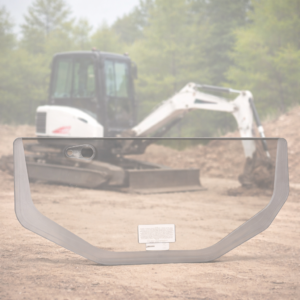 Shields Bobcat Model E (R Series) 1/2" Polycarbonate Excavator Door- Lower