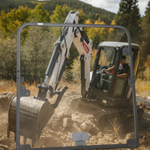 Shields Bobcat Model E (R Series) 1/2″ Polycarbonate Excavator Door- Upper