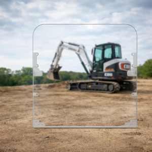 Shields Bobcat Model E (M Series) 1/2″ Polycarbonate Excavator Door- Upper