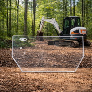 Shields Bobcat Model E (M Series) 1/2" Polycarbonate Excavator Door- Lower