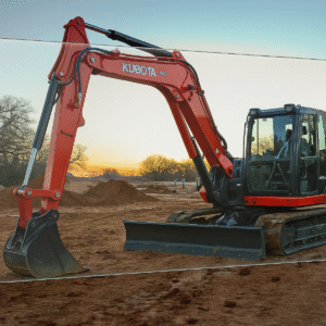 Shields Kubota KX080-4 1/2" Polycarbonate Excavator Door - Lower