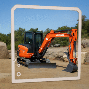 Shields Kubota KX040-4 1/2" Polycarbonate Excavator Door - Upper