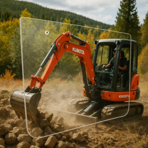 Shields Kubota KX057-5 1/2" Poly Excavator Door - Lower