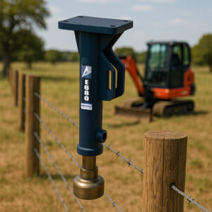 ARD E-680 Mini Excavator Post Driver