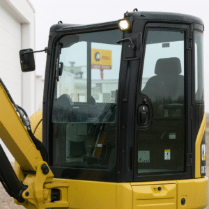 Shields CAT Mini Excavator 1/2" Polycarbonate Excavator Door - Lower
