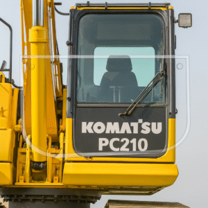 Shields Komatsu 8, 10-11 Series 1/2" Polycarbonate Excavator Door - Lower