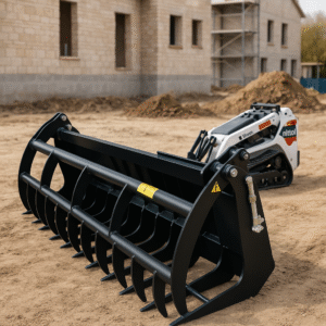ANBO Manufacturing Mini Skid Steer Utility Grapple Rake
