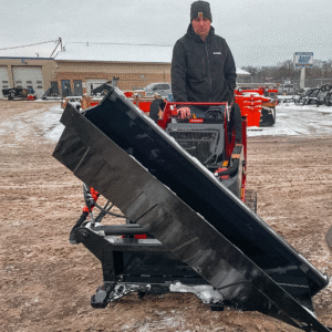 CMP Mini Skid Steer Side-Dump Bucket