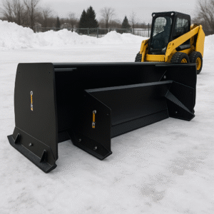 ANBO Manufacturing 75 HP Skid Steer Snow Pusher